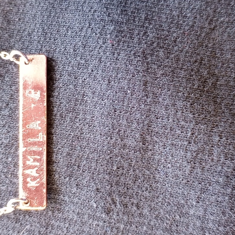 Stamped necklace